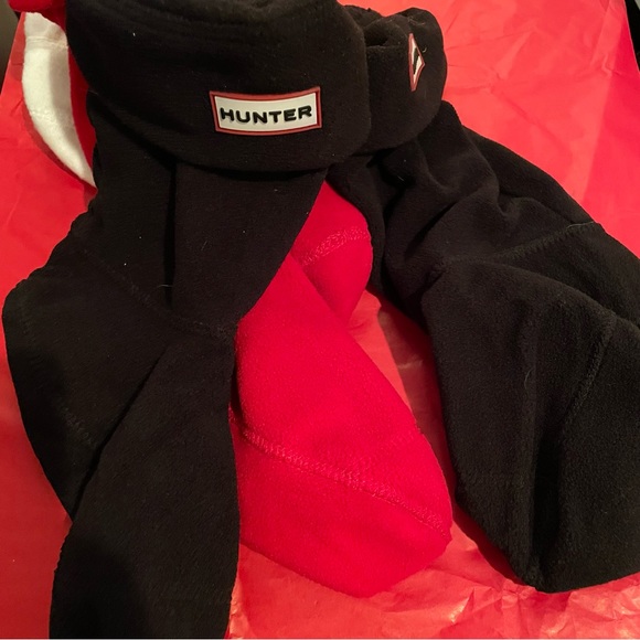 Hunter Shearling Shoe Inserts Size L and 3 Hunter Socks Red Black White Sz 9 10 - Picture 3 of 11